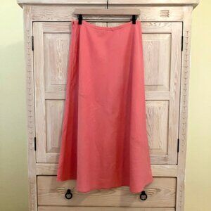 Garnet Hill 100% Linen Midi Skirt Boho Romantic Fairy Festival Cottagecore